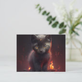 Cartes Postales Cat rouge ポストカード (スタンド正面)