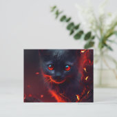Cartes Postales Cat rouge ポストカード (スタンド正面)