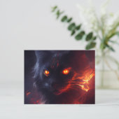 Cartes Postales Cat rouge ポストカード (スタンド正面)