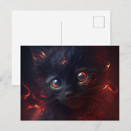 Cartes Postales Cat rouge ポストカード