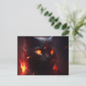 Cartes Postales Cat rouge ポストカード (スタンド正面)