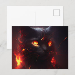 Cartes Postales Cat rouge ポストカード