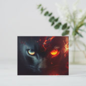 Cartes Postales Cat rouge ポストカード (スタンド正面)