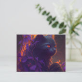 Cartes Postales Chat Mauve ポストカード (スタンド正面)