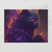 Cartes Postales Chat Mauve ポストカード (正面)