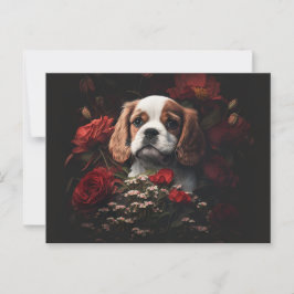 Cartes Postales chien Fleur ポストカード