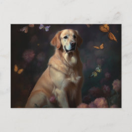 Cartes Postales chien Fleur ポストカード