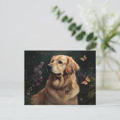 Cartes Postales chien Fleur ポストカード (スタンド正面)