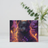 Cartes Postales Chien Mauve ポストカード (スタンド正面)
