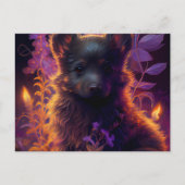 Cartes Postales Chien Mauve ポストカード (正面)