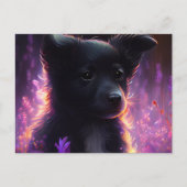 Cartes Postales Chien Mauve ポストカード (正面)