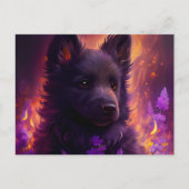 Cartes Postales Chien Mauve ポストカード (正面)