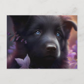 Cartes Postales Chien Mauve ポストカード (正面)