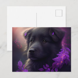 Cartes Postales Chien Mauve ポストカード