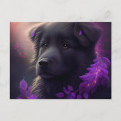 Cartes Postales Chien Mauve ポストカード (正面)