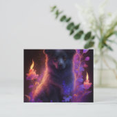 Cartes Postales Chien Mauve ポストカード (スタンド正面)