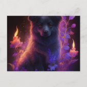 Cartes Postales Chien Mauve ポストカード (正面)