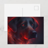 Cartes Postales chien Rouge ポストカード (正面/裏面)
