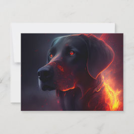 Cartes Postales chien Rouge ポストカード