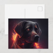 Cartes Postales chien Rouge ポストカード (正面/裏面)