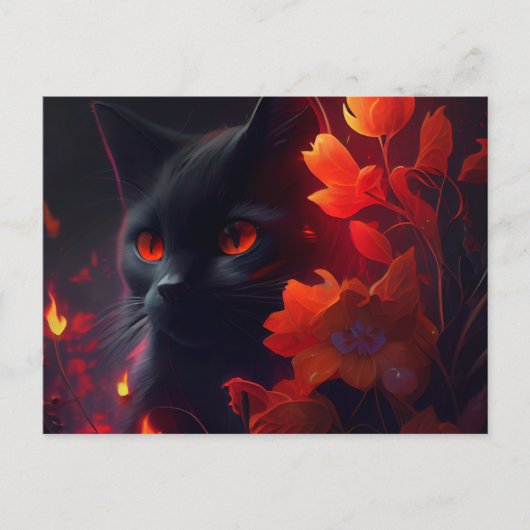 Cartes Postales feu Fleur ポストカード (正面)