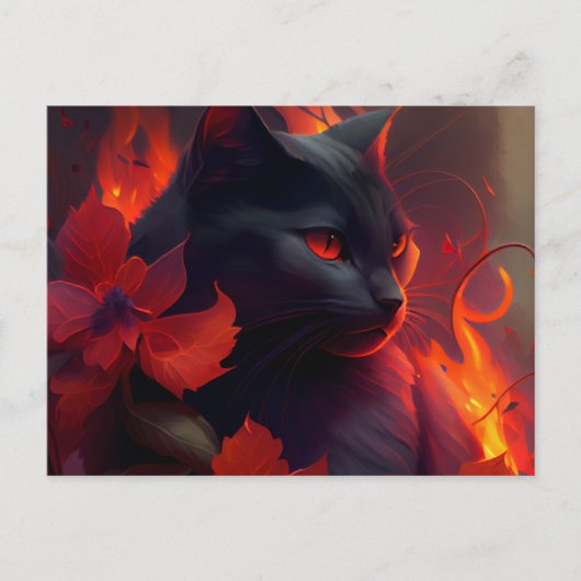 Cartes Postales feu Fleur ポストカード (正面)