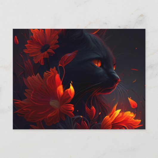 Cartes Postales feu Fleur ポストカード (正面)