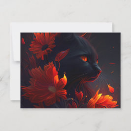 Cartes Postales feu Fleur ポストカード