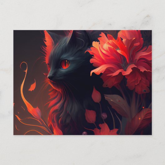 Cartes Postales feu Fleur ポストカード (正面)