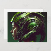 Cartes Postales Fille Futurisme ポストカード (正面/裏面)