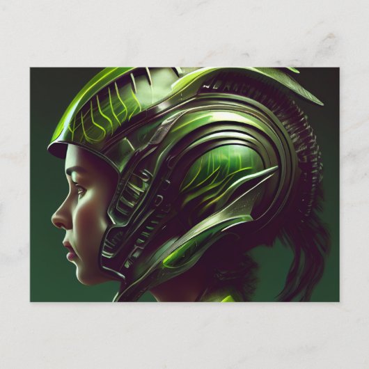 Cartes Postales Fille Futurisme ポストカード (正面)