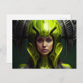 Cartes Postales Fille Futurisme ポストカード (正面/裏面)