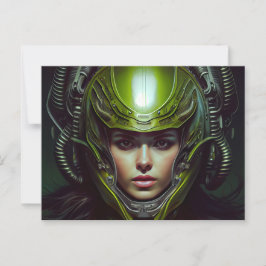 Cartes Postales Fille Futurisme ポストカード