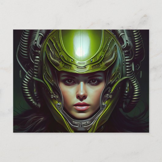 Cartes Postales Fille Futurisme ポストカード (正面)