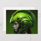 Cartes Postales Fille Futurisme ポストカード (正面/裏面)