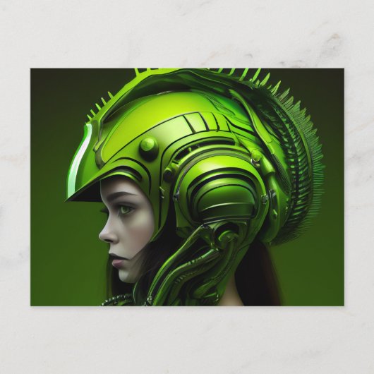 Cartes Postales Fille Futurisme ポストカード (正面)