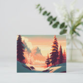 Cartes Postales hiver ポストカード (スタンド正面)