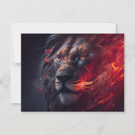Cartes Postales Lion Rouge ポストカード