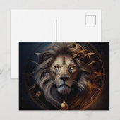 Cartes Postales Lion Zodiac ポストカード (正面/裏面)
