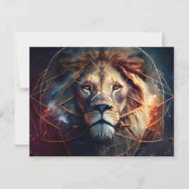 Cartes Postales Lion Zodiac ポストカード