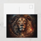 Cartes Postales Lion Zodiac ポストカード (正面/裏面)