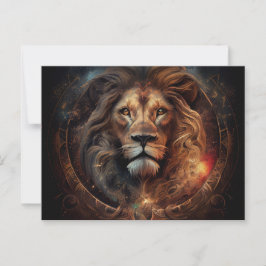 Cartes Postales Lion Zodiac ポストカード