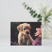 Cartes Postales Puppy ポストカード (スタンド正面)