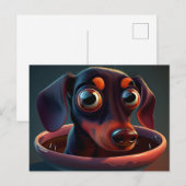 Cartes Postales Puppy Divers ポストカード (正面/裏面)