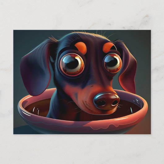 Cartes Postales Puppy Divers ポストカード (正面)