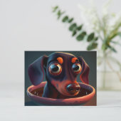 Cartes Postales Puppy Divers ポストカード (スタンド正面)