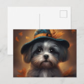 Cartes Postales Puppy Halloween ポストカード (正面/裏面)
