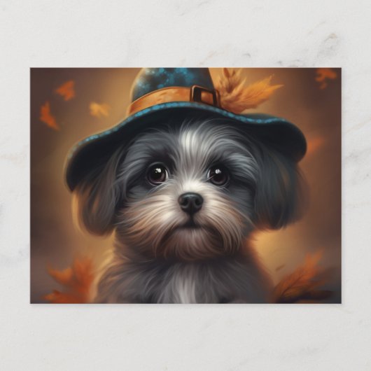 Cartes Postales Puppy Halloween ポストカード (正面)