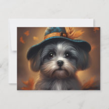 Cartes Postales Puppy Halloween