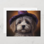 Cartes Postales Puppy Halloween ポストカード (正面/裏面)
